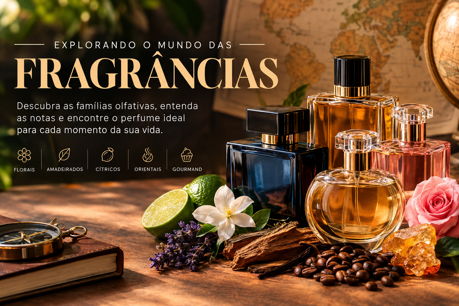 Explorando o mundo das fragrâncias: um guia para descobrir o perfume que combina com você
